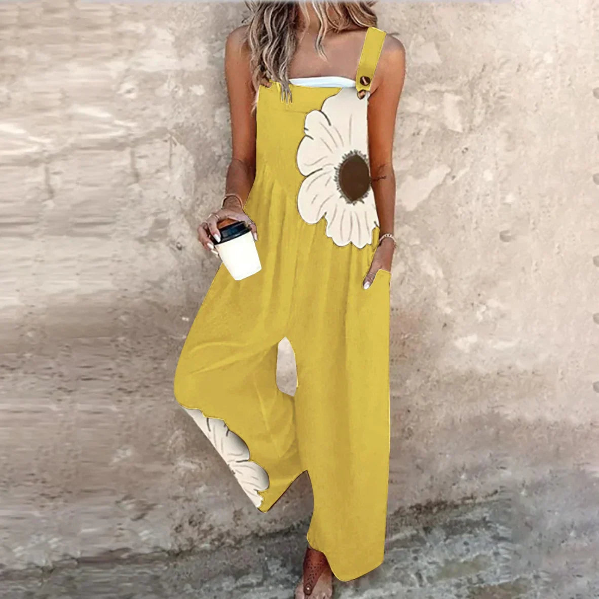 Jodie | Printed Dungarees