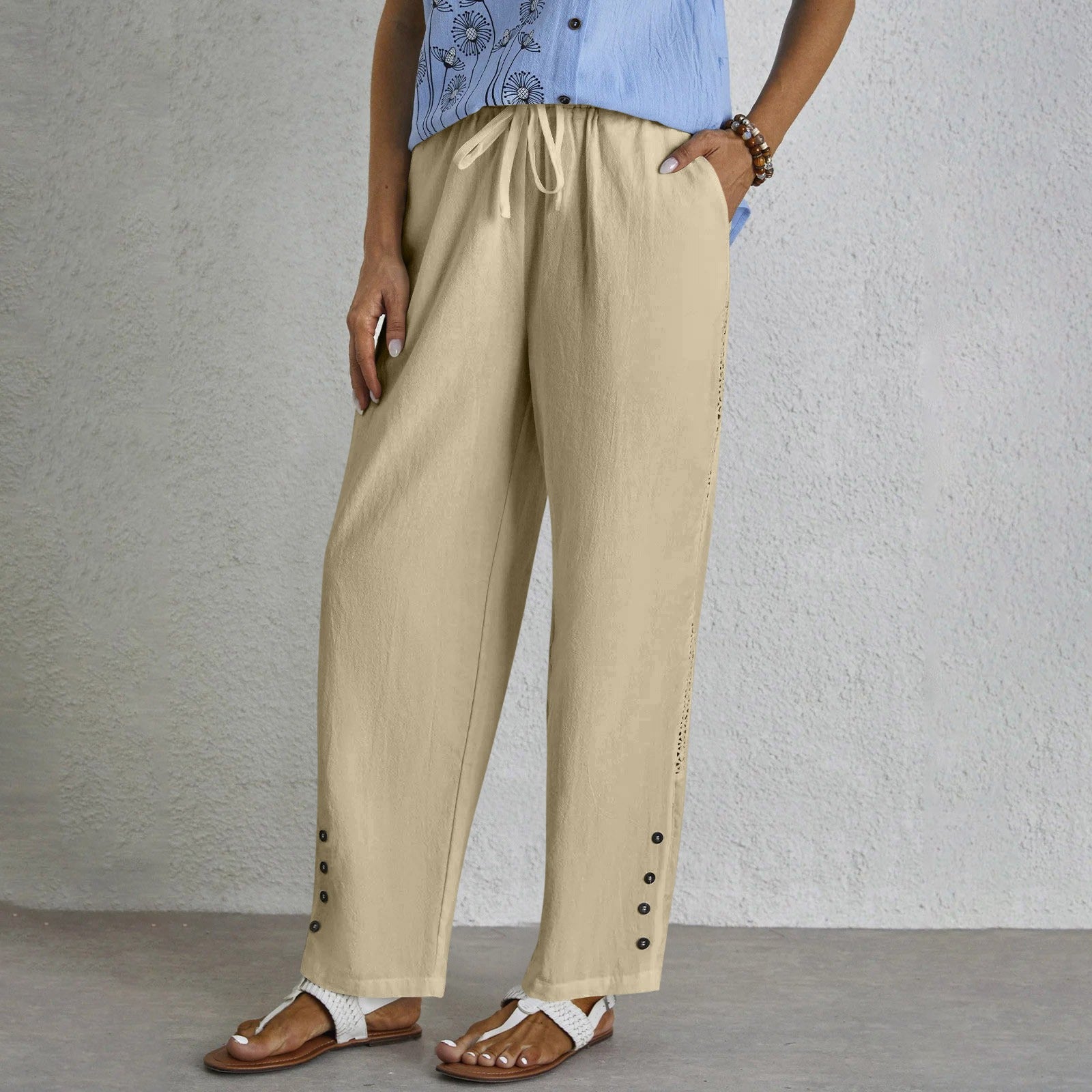 Shania | Relax Trousers With Buttons