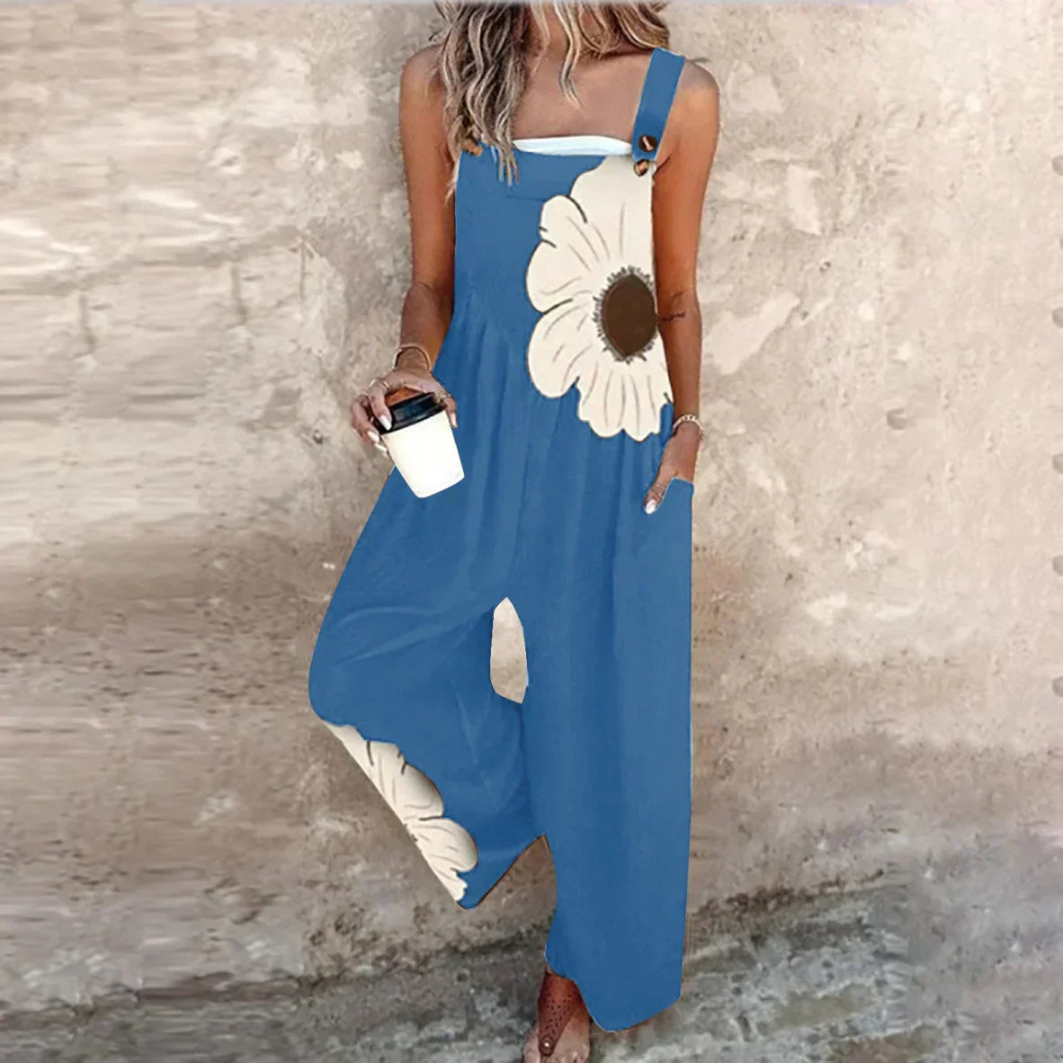 Jodie | Printed Dungarees