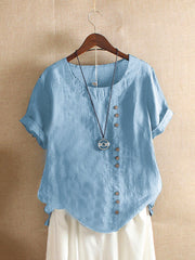 Anakaren | Button-Front Short-Sleeve Shirt