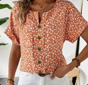 Onalee | Floral Short-Sleeve Shirt
