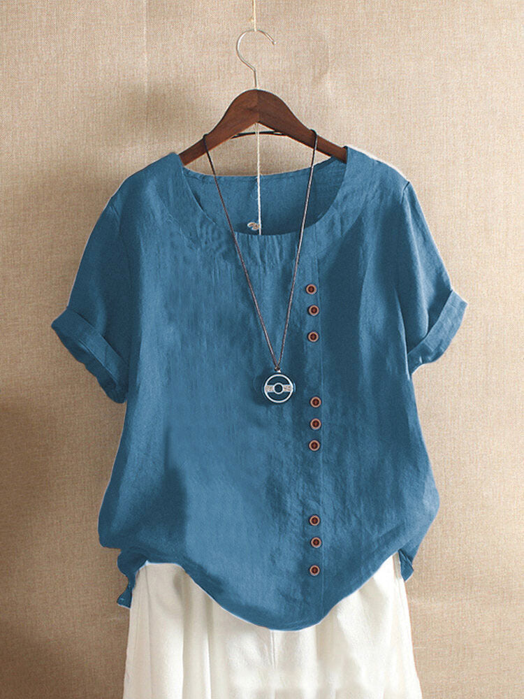 Anakaren | Button-Front Short-Sleeve Shirt