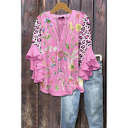 Ardyce | Printed Ruffle-Sleeve Blouse