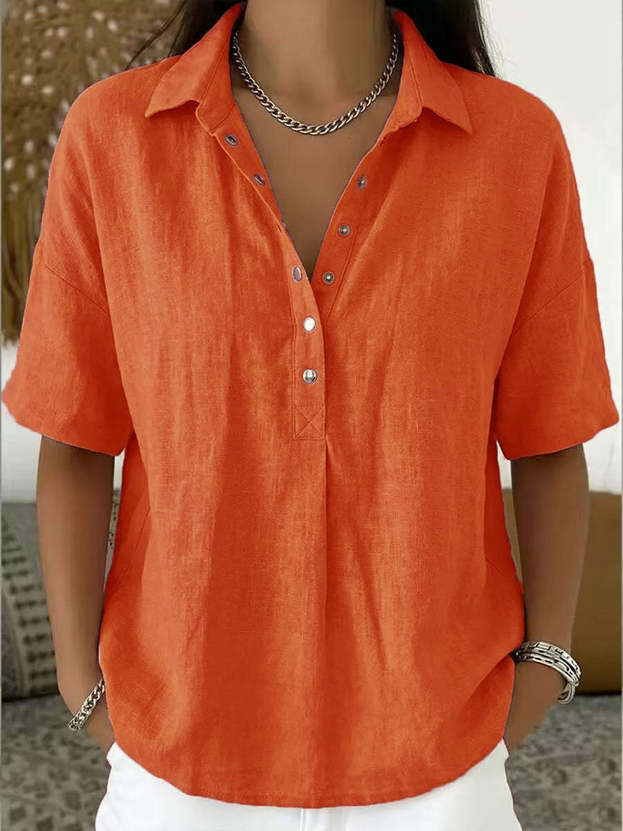 Venetia | Collared Short-Sleeve Shirt