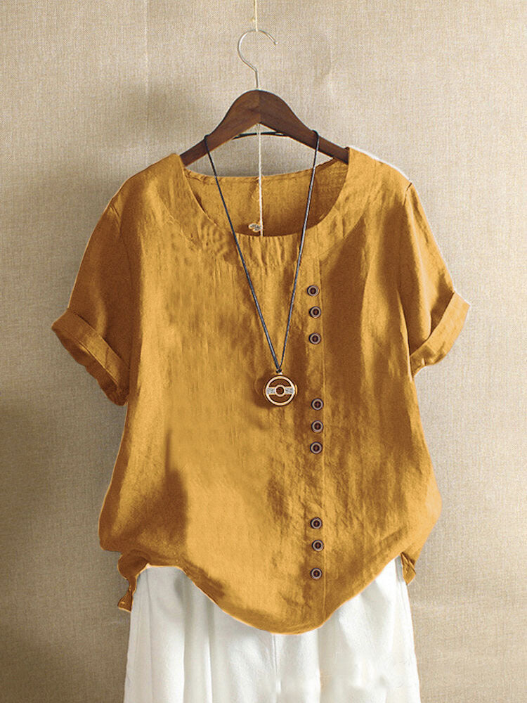 Anakaren | Button-Front Short-Sleeve Shirt