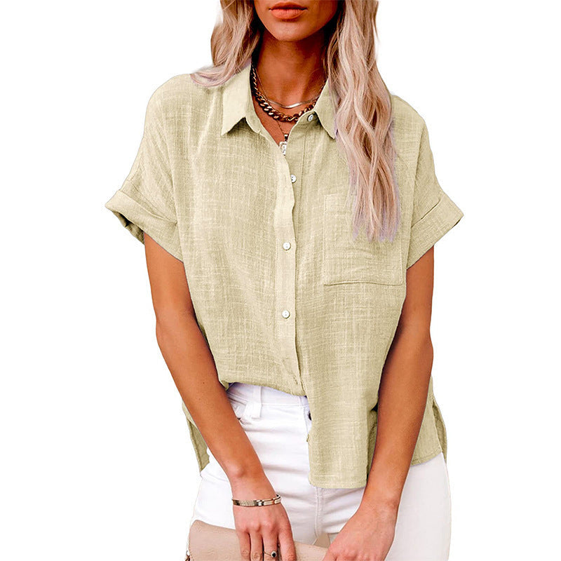 Docia | Short-Sleeve Button Shirt
