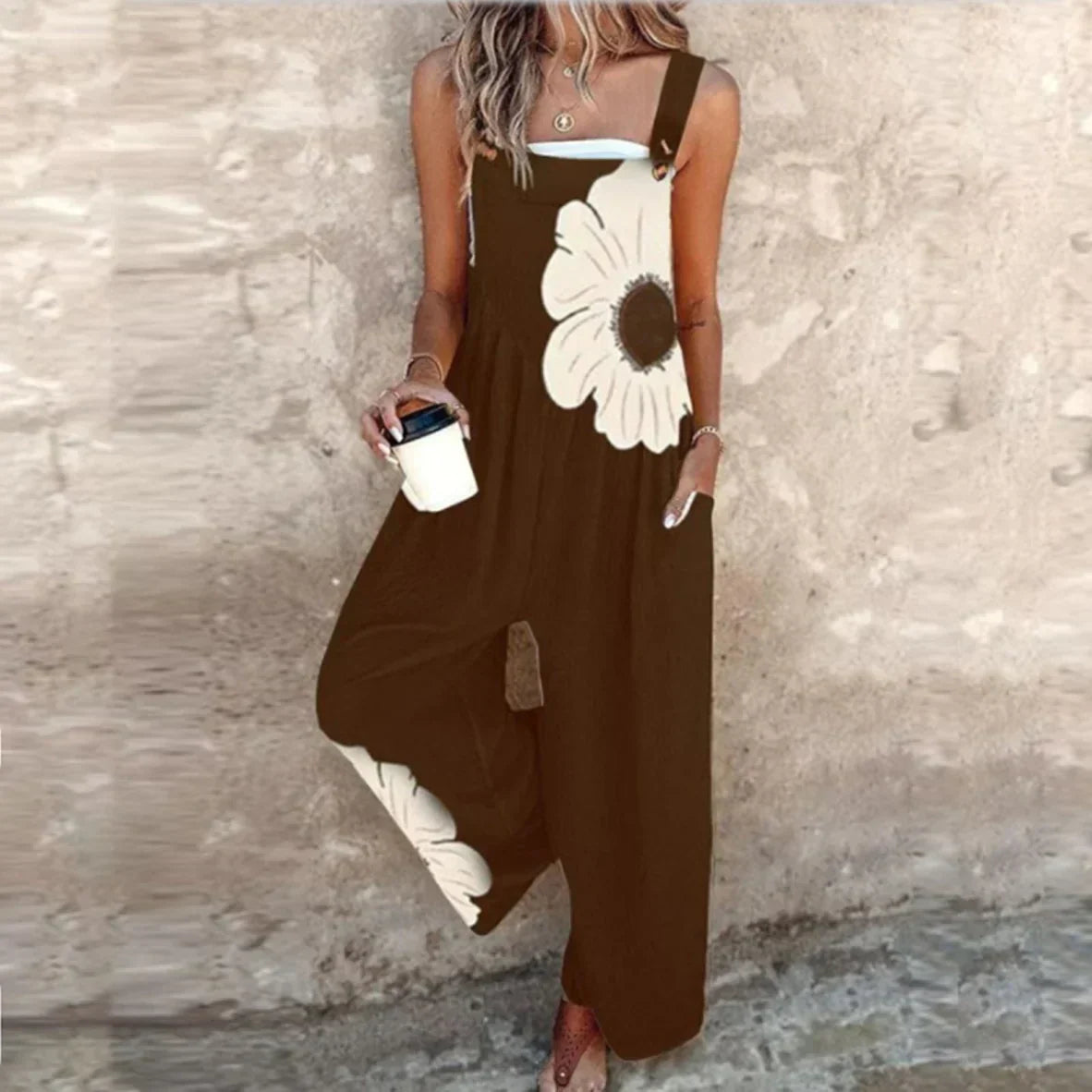 Jodie | Printed Dungarees