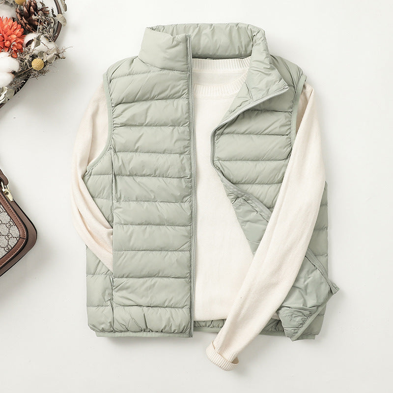 Anamaria | Stand-Collar Quilted Gilet