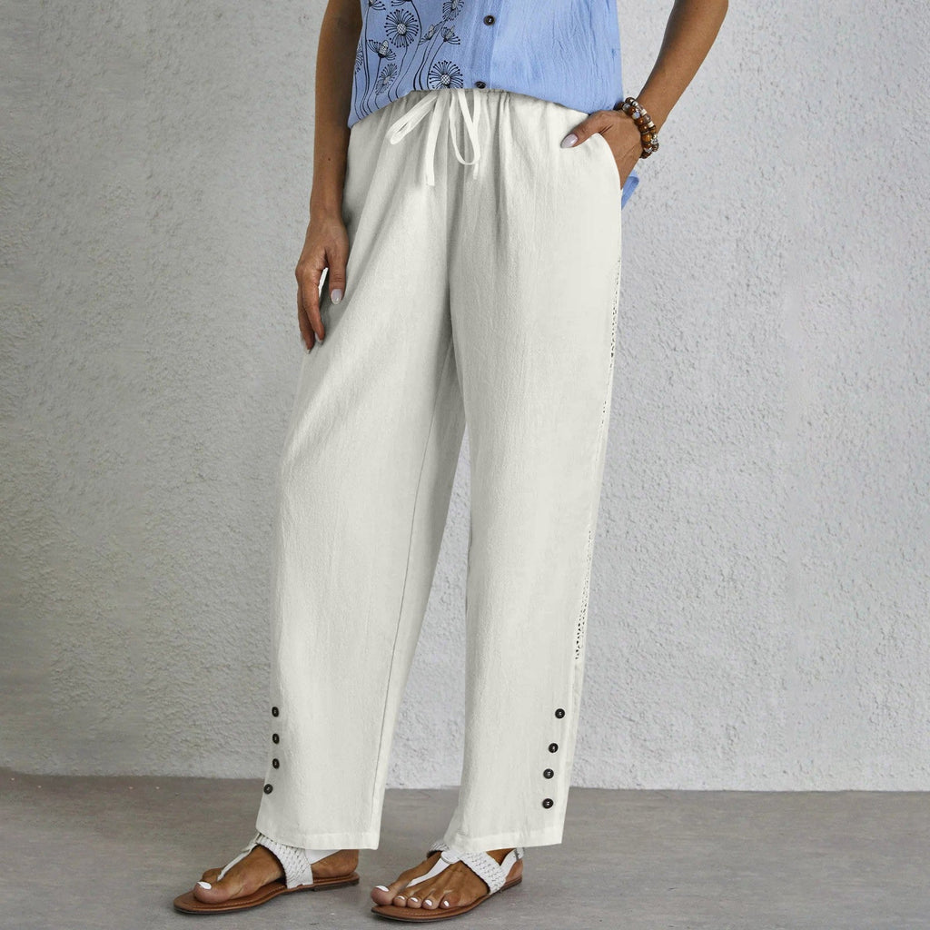 SHANIA | BUTTON-FRONT FLOWING DRESS