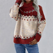 Hermelinda | Colourblock Patterned Jumper