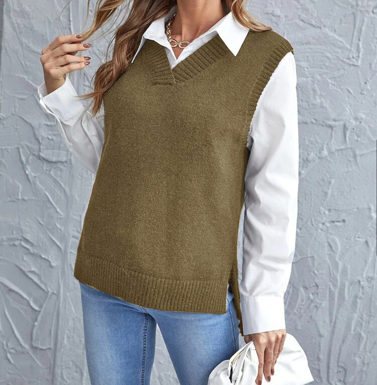 Izetta | V-Neck Knit Vest
