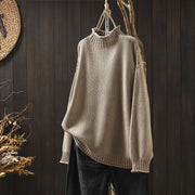 Jenell | Stand-Neck Ribbed Jumper