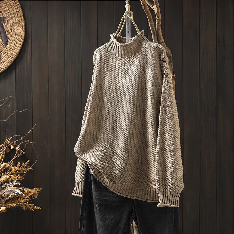 Jenell | Stand-Neck Ribbed Jumper