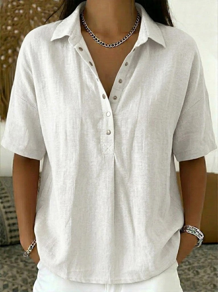 Venetia | Collared Short-Sleeve Shirt