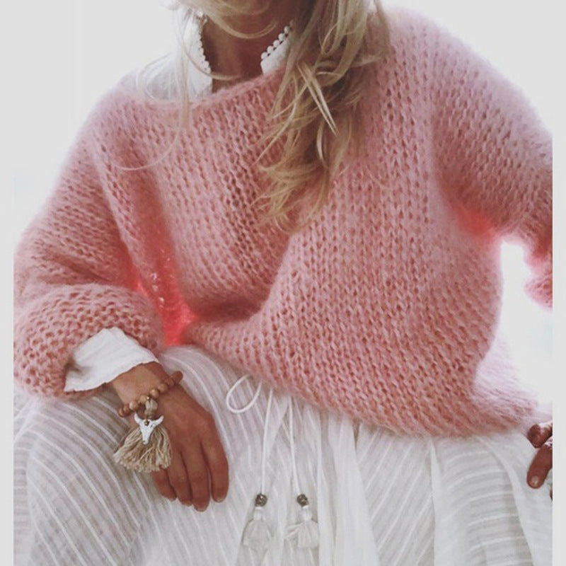 Sandee | Wide-Neck Textured Jumper