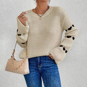 Bulah | Heart-Sleeve Ribbed Jumper