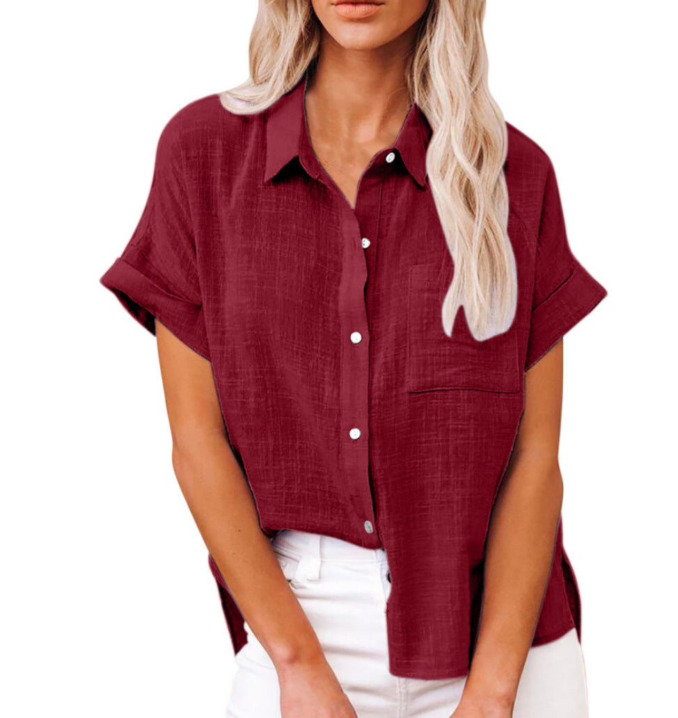 Docia | Short-Sleeve Button Shirt