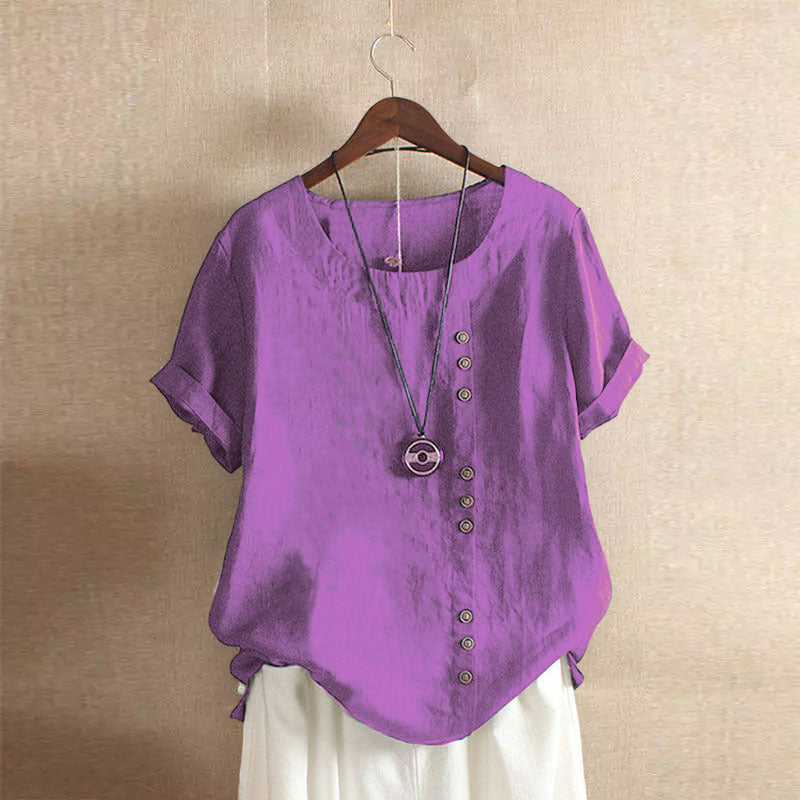 Anakaren | Button-Front Short-Sleeve Shirt