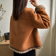 Fernanda | Contrast-Lined Collar Jacket