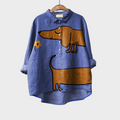 AMÉLIE | PRINTED LONG-SLEEVE BLOUSE