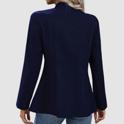 Tosha | Decorative-Button Round-Neck Jacket