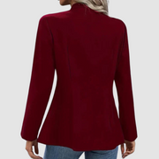 Tosha | Decorative-Button Round-Neck Jacket
