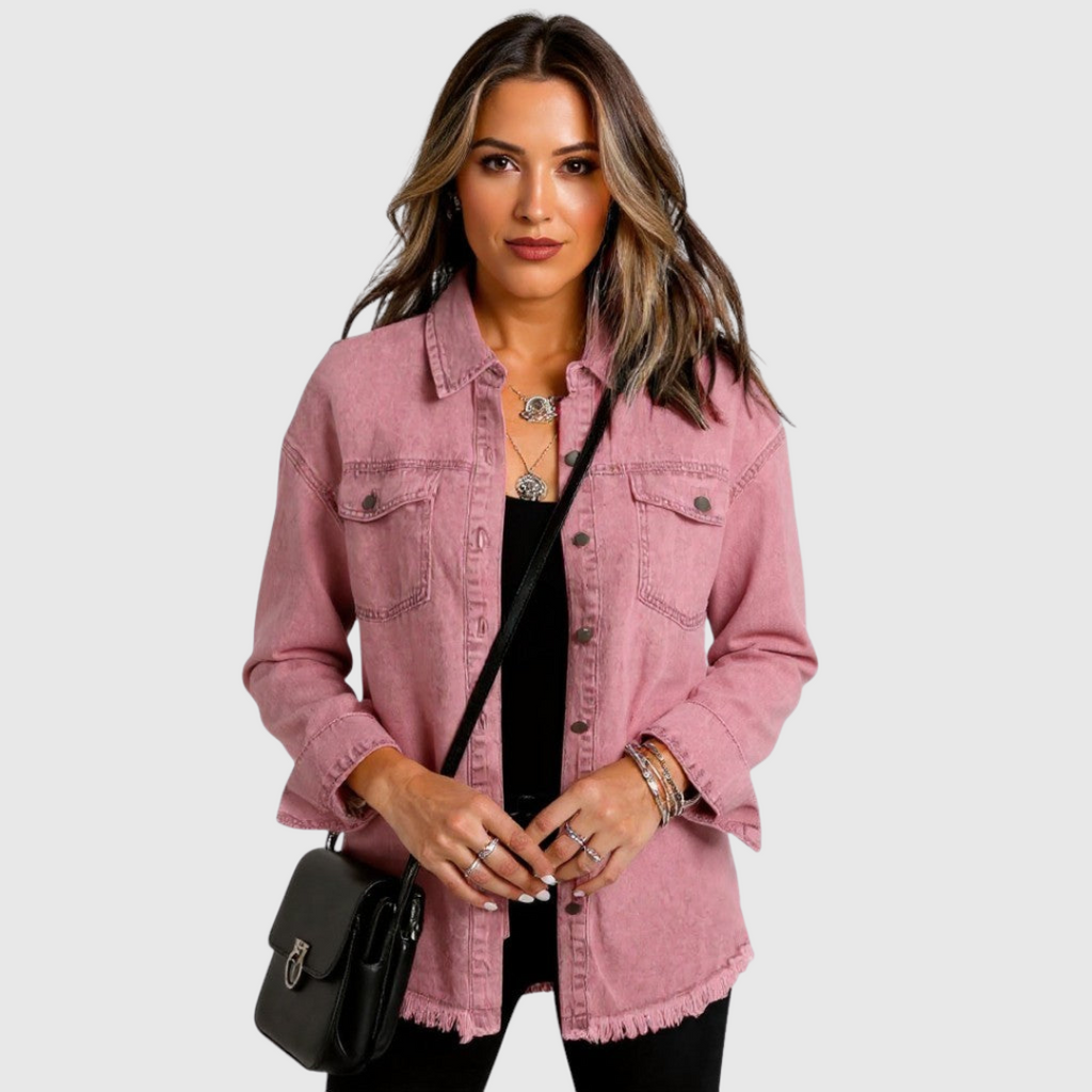 NOVALYSSA | POCKET-DETAIL RELAXED-FIT JACKET