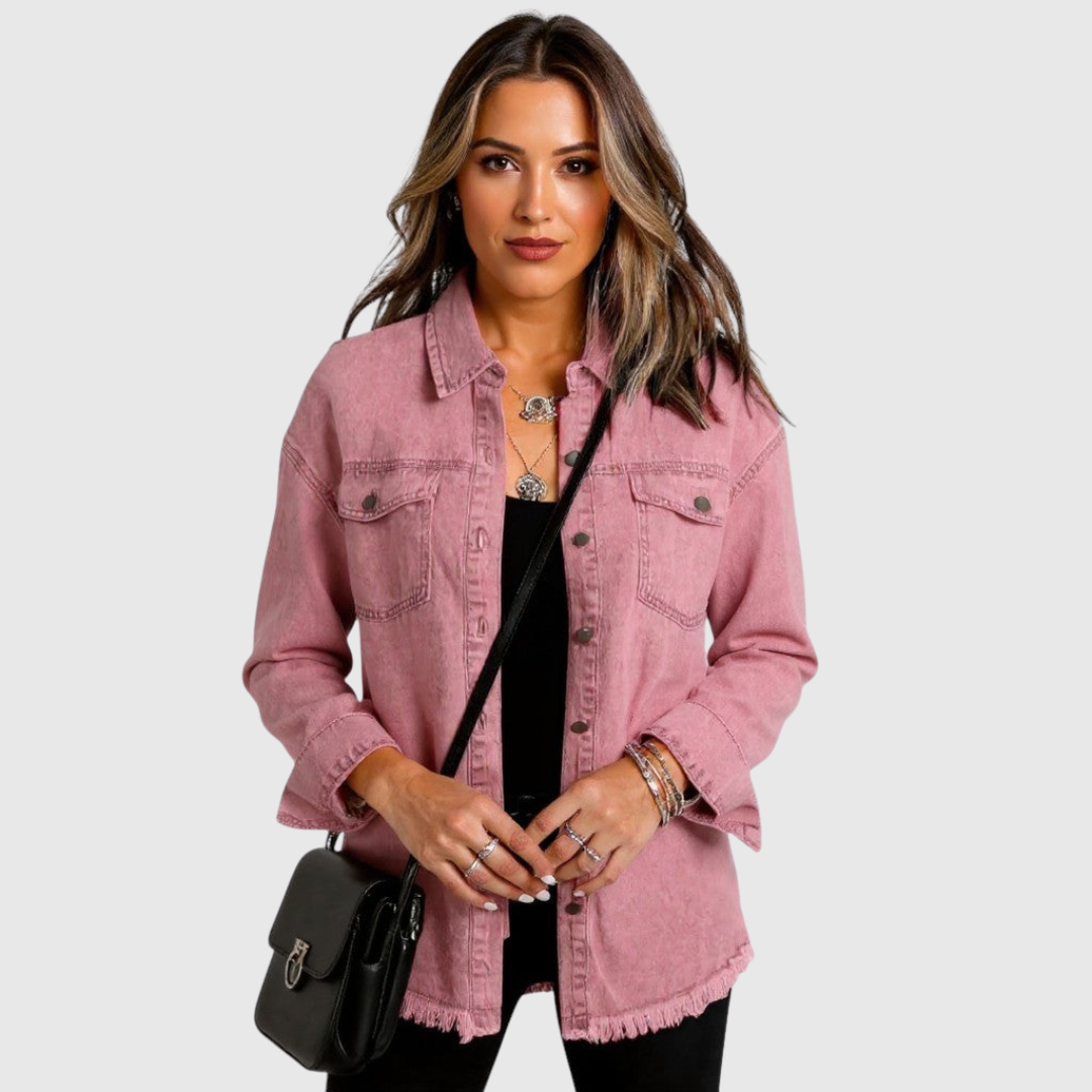 NOVALYSSA | POCKET-DETAIL RELAXED-FIT JACKET