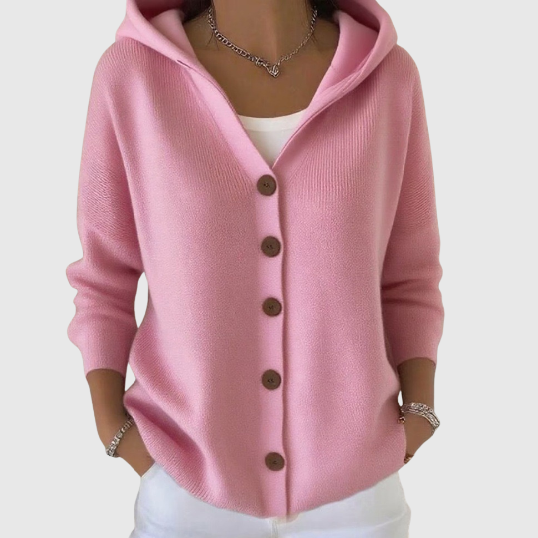 KNITTED HOODED JACKET