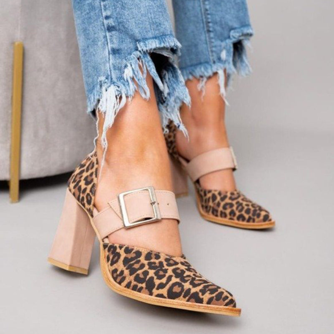 LUVIA | KHAKI HEELS