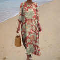 CHIQUE | SUMMER PRINTED FLOWING DRESS
