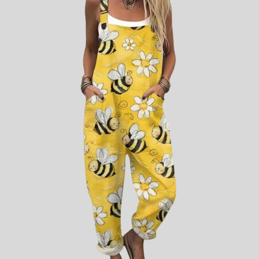 Gokce | Printed Dungarees