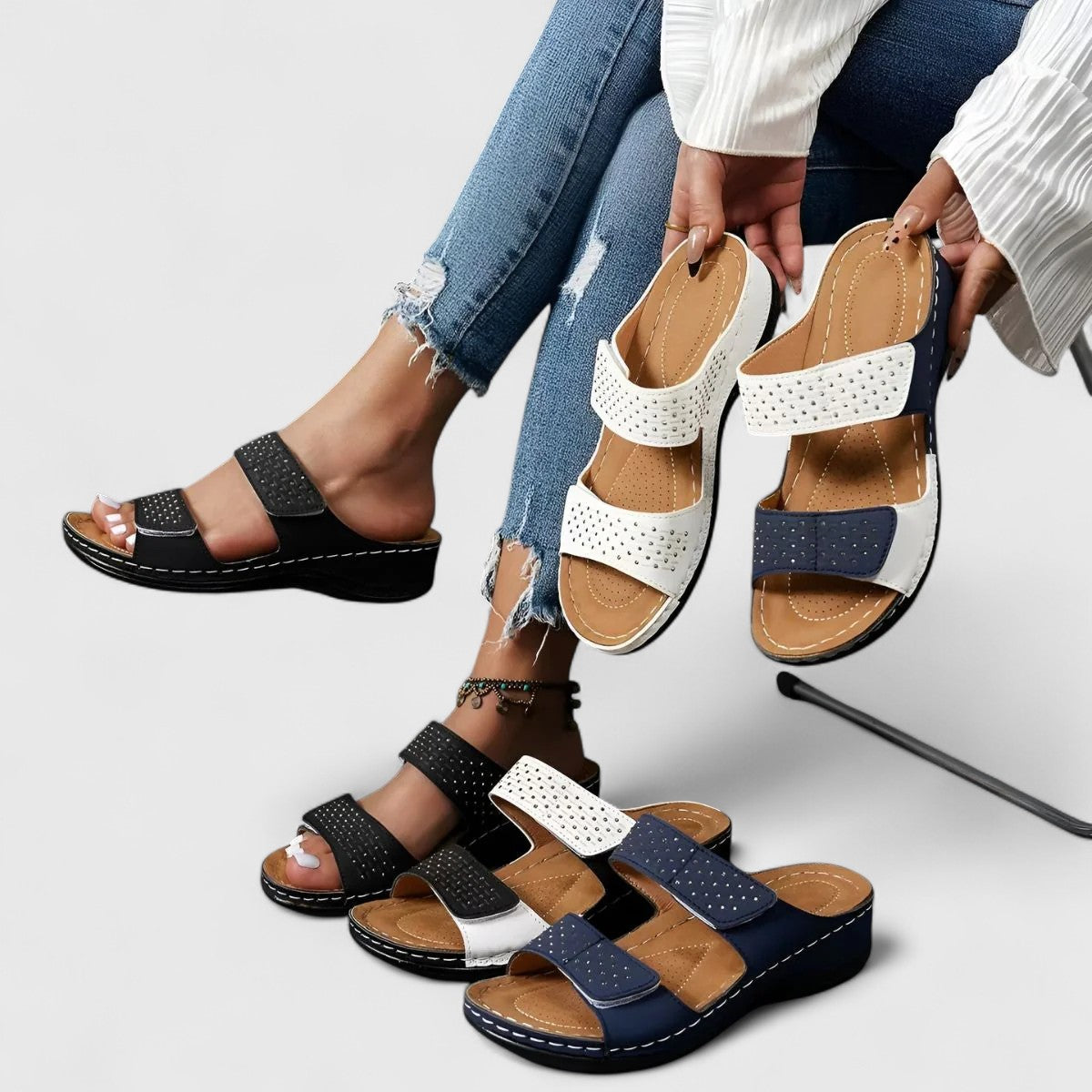 ARIELLA | WIDE-FIT ARCH-SUPPORT SANDALS