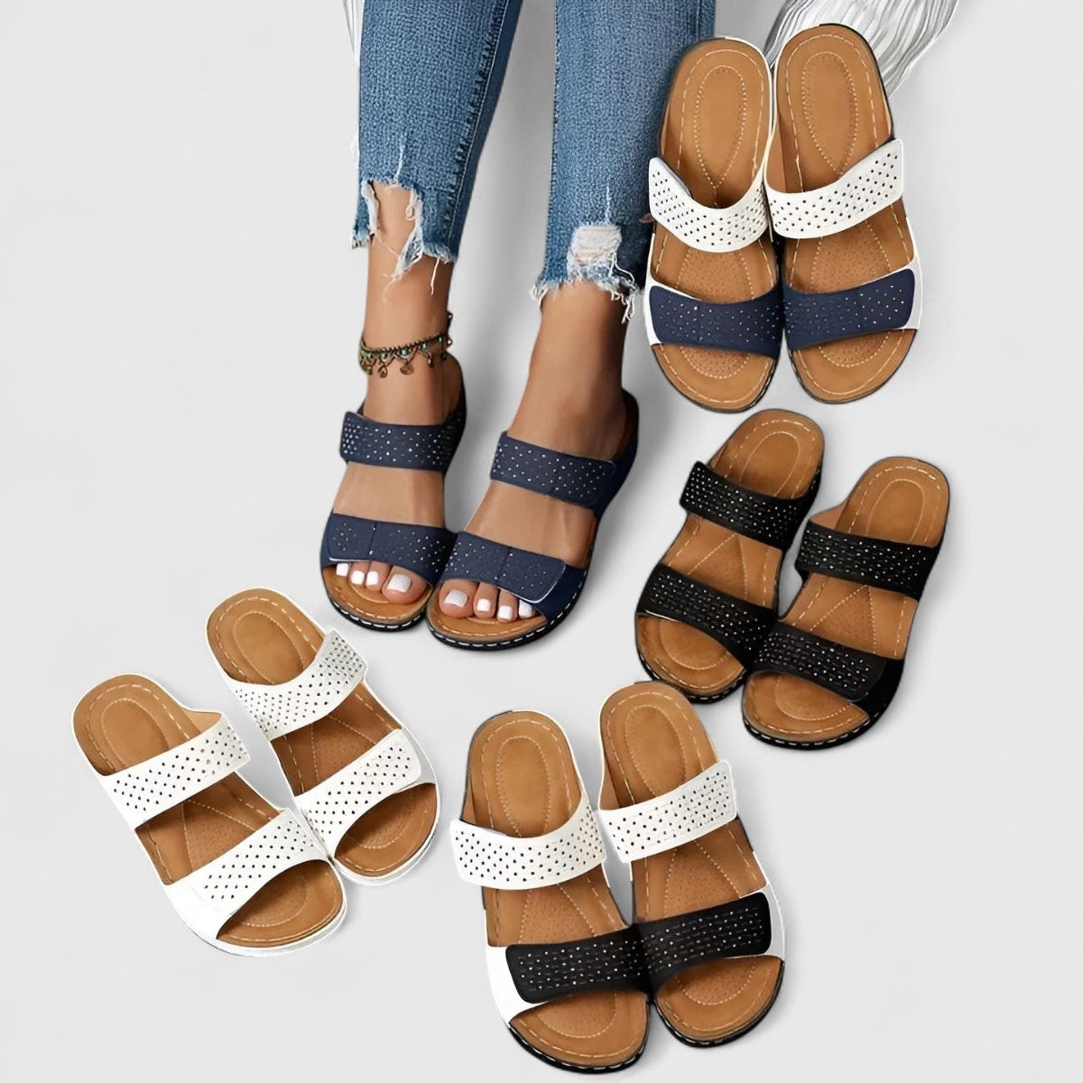 ARIELLA | WIDE-FIT ARCH-SUPPORT SANDALS