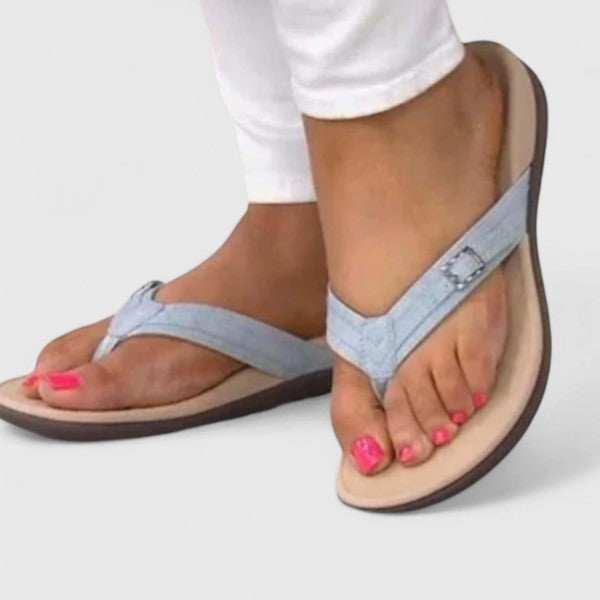 RAILIE | FLAT WIDE-FIT SANDALS