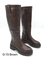 Lucrezia high chunky-sole boots in brown