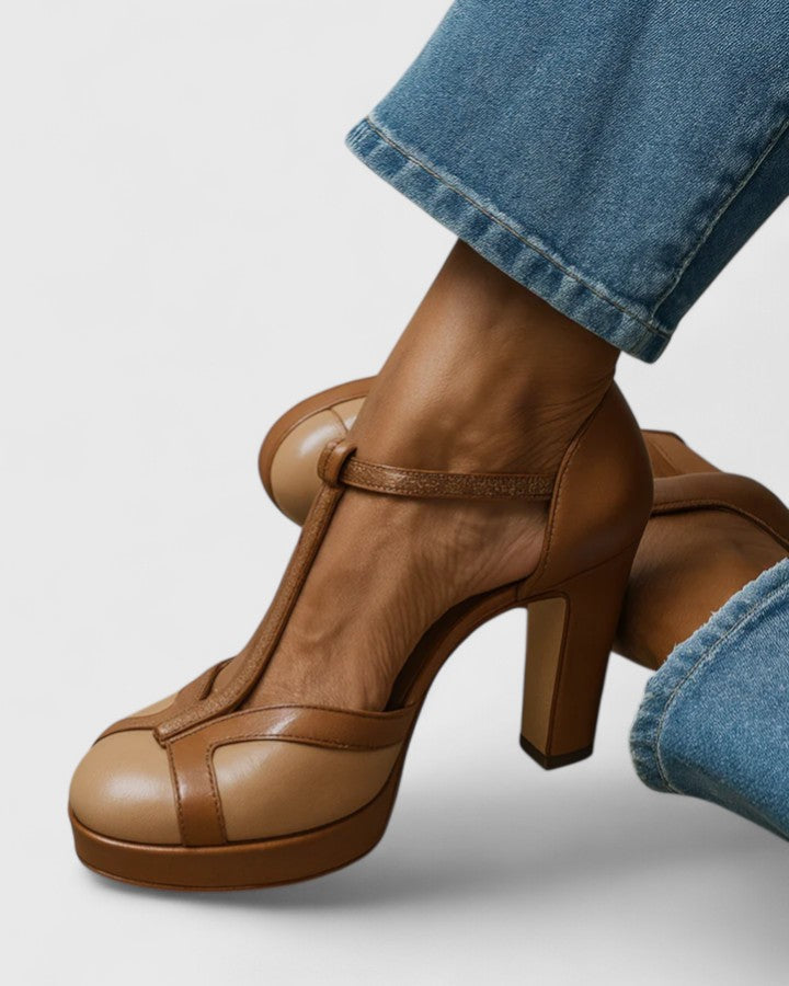 NADIA | DENIM VINTAGE HEELS
