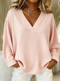 PAULINE | DENIM V-NECK BLOUSE