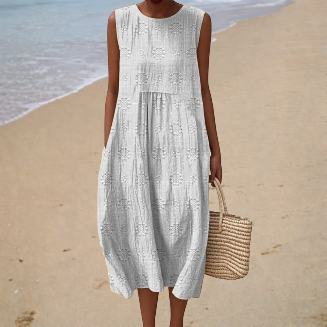 PRINTED FLOWING DRESS