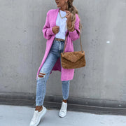 Nicolina | Open-Front Long Cardigan