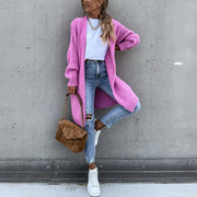 Nicolina | Open-Front Long Cardigan