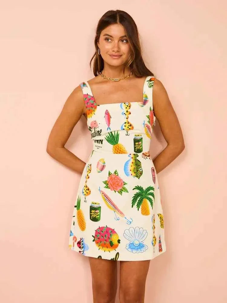 AZALEA | FLORAL SLEEVELESS DRESS