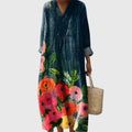 TAYLYNNNE | FLORAL POCKET-DETAIL MAXI DRESS