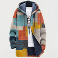 YVONNE | GEOMETRIC HOODED COAT