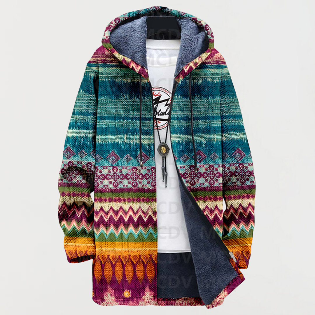 JULIA | PRINTED HOODED GILET