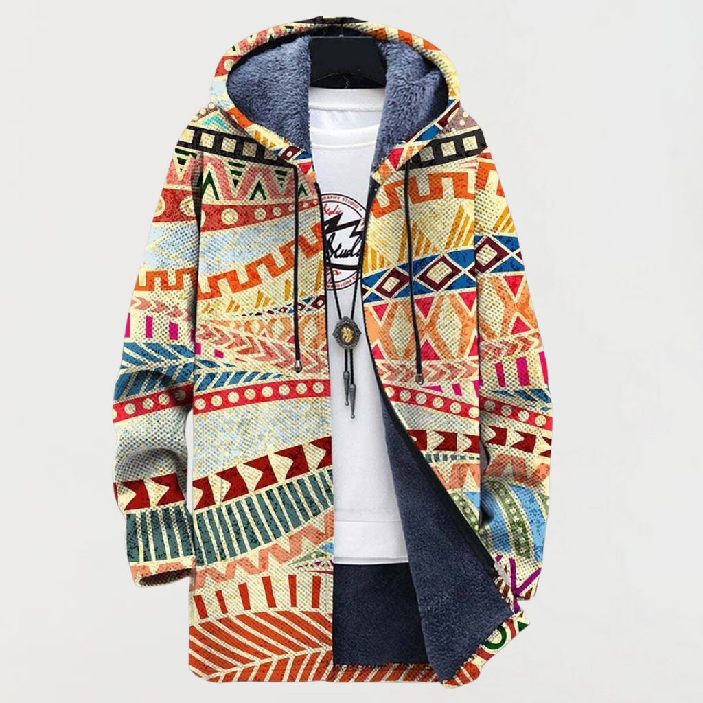 VERA | PRINTED HOODED COAT