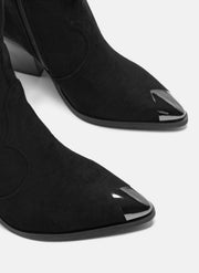 Genevra high western boots in black