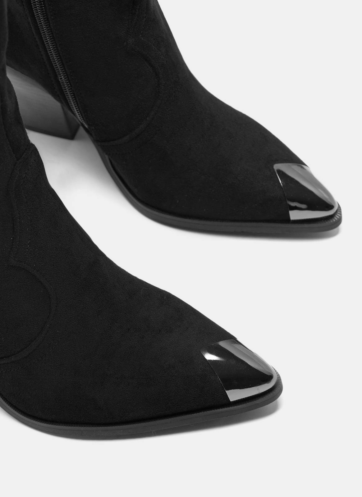 Genevra high western boots in black