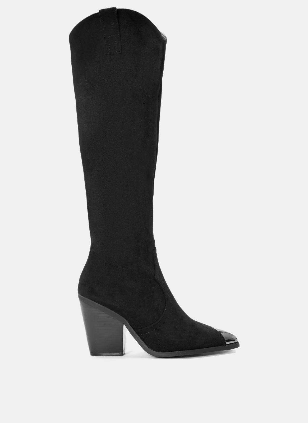 Genevra high western boots in black