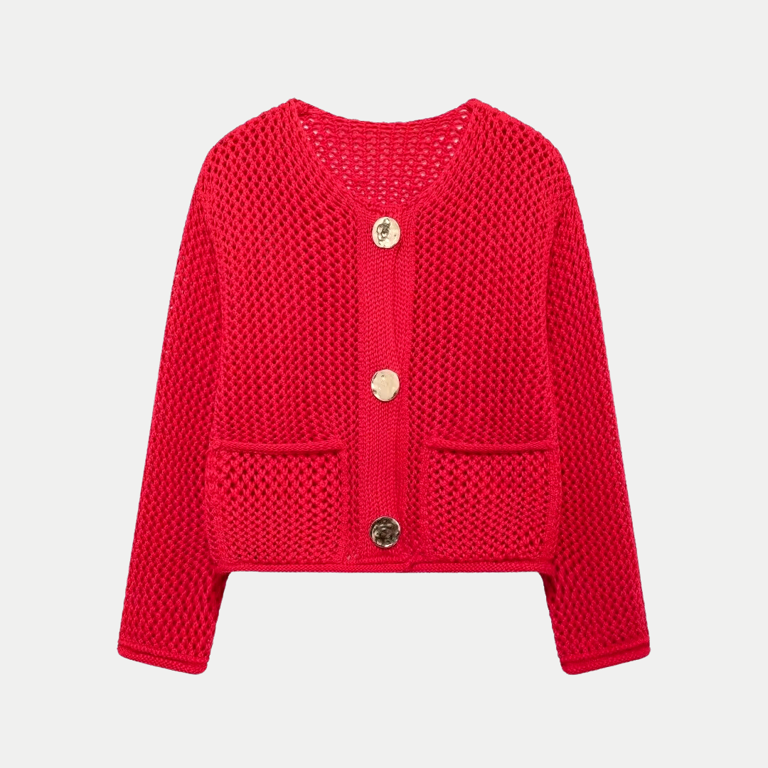 Minna | Round-Neck Button Cardigan